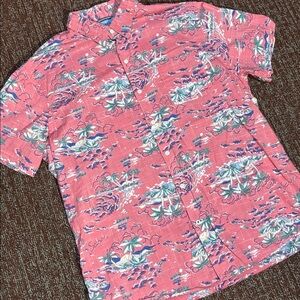 IZOd saltwater collection Dockside Chambay short sleeve button down casual shirt